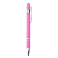 Fabricant sur mesure en Chine – Stylo multifonction 2-en-1 en métal bleu métallisé avec logo personnalisé et fonction tactile – Nouveauté
