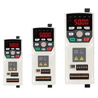 Variateur de fréquence personnalisable 0,75KW-4KW Monophasé/Triphasé 220V/380V Contrôle vectoriel Variateur de vitesse de moteur de pompe Inverseur RS485/Modbus Efficacité 97%-99%