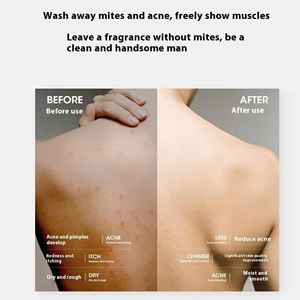 Ensemble sel de mer pour hommes nettoyant pour le corps <span class=keywords><strong>parfum</strong></span> longue durée anti acariens shampooing anti acné lotion pour le corps formule de gel à base de plantes - Product Image 2