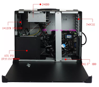 Nuevo modelo portátil industria computadora 17,3 pulgadas 1920*1080 resolución Atx Matx PC chasis de computadora con teclado