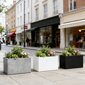 Jardinière personnalisée en acier inoxydable noir nordique, écologique, durable, pour l'extérieur, la maison et le jardin, pots et jardinières à <span class=keywords><strong>fleurs</strong></span> - Product Image 5