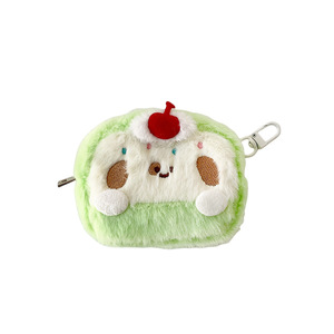 Lindo estilo Ins <span class=keywords><strong>alforja</strong></span> esponjosa auricular bolsa de felpa auriculares inalámbricos diseño bolsa dibujos animados llave moneda auricular bolsa de almacenamiento - Product Image 1