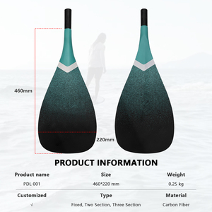 Pala de SUP Ajustable de Fibra de Carbono de 175-217 cm, con Logotipo Personalizable, 2 Secciones, Modelo JFS PDL001, Unisex, para Aguas Oceánicas - Product Image 2