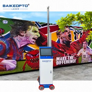 BK-UV64 Wandstift Doppeldruckkopf Radtyp vertikale 3D-Wanddruckmaschine