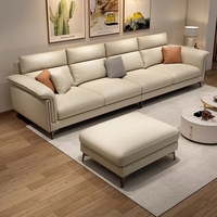 Stoff-Schlafsofa für Wohnzimmer Lounge Dreisitzer-Möbel Modernes Set