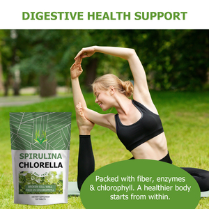 Comprimés de Spiruline et Chlorelle OEM ODM à paroi cellulaire brisée, riches en chlorophylle, pour le bien-être et le soutien digestif complet - Product Image 6