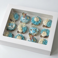 Vente en gros de boîtes à gâteaux blanches et noires, emballages pour cupcakes blancs, boîtes transparentes pour cupcakes avec couvercle en PVC transparent