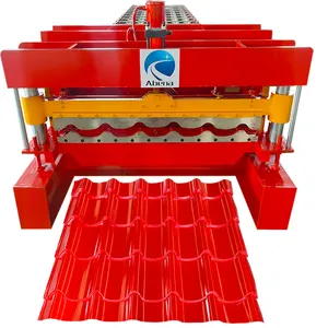 Máquinas de fabricación de tejas esmaltadas completamente automáticas de nueva tecnología