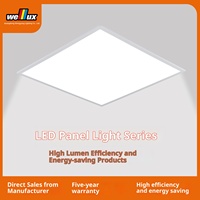 Haute efficacité lumineuse économie d'énergie LED plafonnier à écran plat 600x600 gousset en aluminium Anti-éblouissement 6000K bureau à domicile