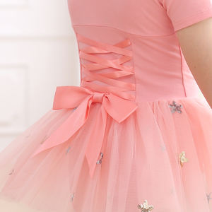 Robe de danse de ballet de haute qualité pour filles, tissu <span class=keywords><strong>tutu</strong></span>, fil doux, <span class=keywords><strong>jupe</strong></span> en gaze une pièce, ensemble de danse de ballet pour enfants - Product Image 5