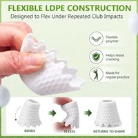 Tees de simulateur de golf à 8 hauteurs fixes pour tapis de golf, pour entraînement en intérieur et rangement compact. Entraînement et configuration du swing.