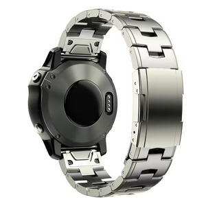 Bracelet de montre en alliage de titane métallique de luxe à ajustement rapide 26 mm 22 mm pour Garmin Fenix 8 Strap E 7x 6x Pro/5x /5x Plus Instinct - Product Image 6