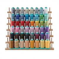 Ensemble de fils à broder métalliques Sakura 48 couleurs, brillants, élastiques, résistants aux hautes températures, pour machines à coudre domestiques