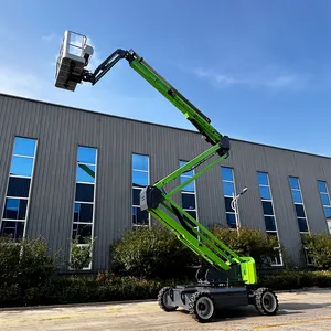 Man Lift Small Articulating Articulated Boom Lift Aerial Work Platform Electric/diesel Mobile Folding Arm Lift