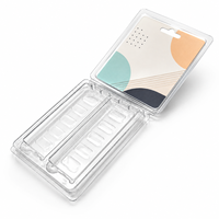 Emballage en blister transparent PET personnalisé de haute qualité avec carte imprimée, emballage suspendu pour la vente au détail d'accessoires cosmétiques