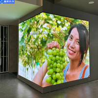 Écran LED fixe d'intérieur P1.25 P1.86 P2 P2.5 à pas de pixel fin, 3840Hz, taux de rafraîchissement élevé, mur vidéo LED commercial