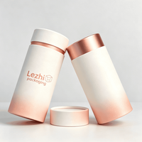 Tube d'emballage cylindrique personnalisé en carton biodégradable pour grains de café, feuilles de thé et huiles essentielles