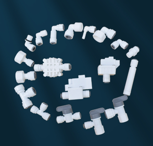 Adaptateur de filtre à eau blanc à connexion rapide manuelle, raccord droit à enfiler pour système RO et filtration de réfrigérateur haute performance - Product Image 5