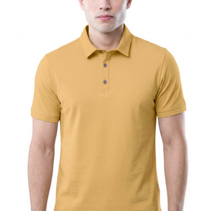 Vente en gros de jersey 100% coton pour chemises, rayé, manches courtes, logo personnalisé, service OEM unisexe, respirant, séchage rapide - Product Image 1
