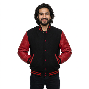 2026 New Arrival <b>Men</b> Varsity <b>Jacket</b> Hight Quality Fleece Custom <b>Baseball</b> Letterman Design Varsity CollegeBaseballjacket <b>for</b> <b>men</b> - Product Image 1
