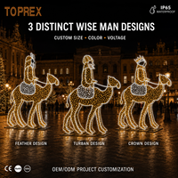 Nouveau produit : Lumière LED décorative personnalisée en forme de chameau pour l'extérieur, idéale pour les rues commerciales, parcs à thème et projets de fêtes.