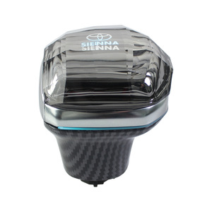 Pommeau de levier de vitesse en cristal pour Toyota Sienna, en fibre de carbone, avec éclairage LED, pour boîte de vitesses automatique - Product Image 1