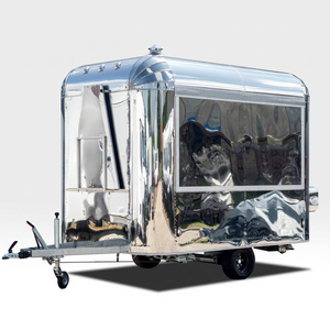 Mobile Food Truck 4.8m Aluminum Body Single Axle Motorized Prep Space 2 Compartment <b>Sink</b> Rust Resistant 2-Year Warranty for - Product Image 1
