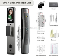 Cerradura Inteligente Ttlock para Puerta, con Huella Dactilar, Código, Impermeable, para Puertas de Aluminio y Madera, WiFi, Tarjeta, Interruptor Maestro, Cámara Tuya, Nube, 100