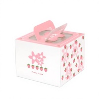 Boîte à gâteau personnalisée avec logo, imperméable, haut de gamme, écologique, avec doublure en éponge, impression UV pour l'emballage des biscuits