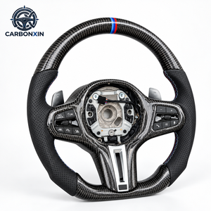 Volante Deportivo de 3 Radios con Base Plana de Fibra de Carbono y Cuero, Calefactable, de 40 mm, para Volante G22 430i Led G30 Pre-LCI 6GT G32 - Product Image 2
