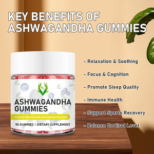 Gummies d'Ashwagandha ODM OEM pour soutenir la récupération sportive et soulager le stress, à base d'extrait de racine d'Ashwagandha - Product Image 3