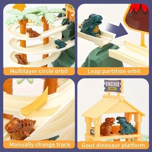 DinoRail Jurassic World - Juego de trenes de plástico con temática de dinosaurios para niños de 4 a 6 años, juguete de ensamblaje - Product Image 5