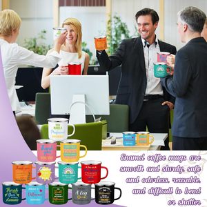 Ly sứ men tráng men 12oz in hình lửa trại, món quà lưu niệm ý nghĩa và hoàn hảo dành tặng người thân yêu - Product Image 5