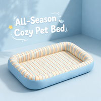 Canapé-lit pour chien moderne, en coton biologique, doux, multicolore, de petite et grande taille, de luxe, amovible et lavable, vente en gros