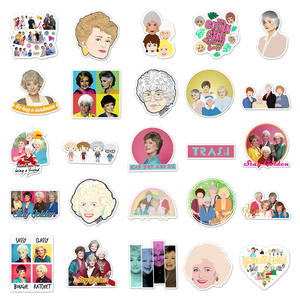 50 قطعة من ملصقات ZY1202C مستوحاة من المسلسل التلفزيوني 'البنات الذهبيات'، مقاومة للماء، مناسبة للاب توب والكمبيوتر والسكيت بورد والدراجات والأمتعة، ألعاب للمراهقين والأطفال - Product Image 3