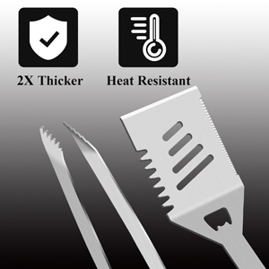 Kit d'accessoires pour <span class=keywords><strong>Barbecue</strong></span>, affichage <span class=keywords><strong>personnalisé</strong></span>, 20 pièces, avec étui en Aluminium, pour BBQ Grill - Product Image 6