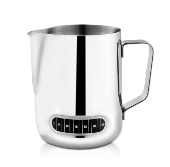 New Product 20 OZ Celsius Thermometer Measurement Coffee Pitcher Stainless Steel Frothing Jug Milk Pitcher with Thermometer