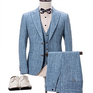 Traje de Novio Italiano de 3 Piezas y 36 Colores Clásicos para Hombre, Traje de Padrino de Boda de un Solo Pecho 2023 - Product Image 3