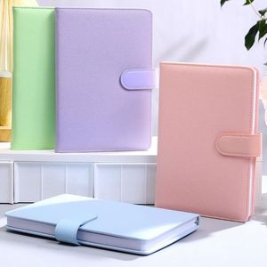 Carnet multicolore A5 en cuir PU, style macaron, avec fermeture magnétique, reliure cousue, idéal pour affaires, école, cadeau personnel - Product Image 1