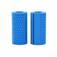 Poignées de barre en silicone personnalisées avec logo d'usine, poignées épaisses pour la musculation, haltères, entraînement de bodybuilding