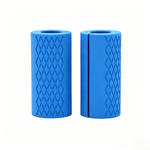 Poignées de barre en silicone personnalisées avec logo d'usine, poignées épaisses pour la musculation, haltères, entraînement de bodybuilding - Product Image 4
