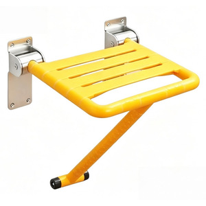 H Folding Shower <b>Bench</b> 304 Stainless Steel Anti-Slip Safety Seat For Elderly Disabled Bathroom Use - Product Image 5