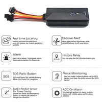 Traqueur GPS 4G pour Voiture Moto Alarme Avec SOS/Microphone et Coupure Moteur
