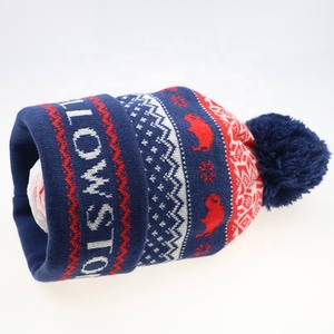 Gorro de Esquí Personalizado, Gorro de Punto de Invierno con Pompón para Equipos - Product Image 3