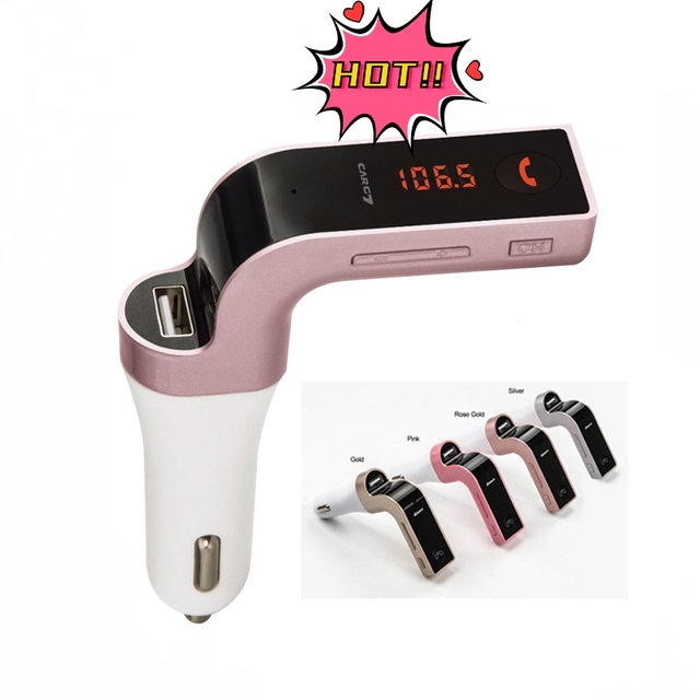 GXYKIT Blue Tooth Hands-Free USB Port Car Charger Aux Output Mp3 Player Car G7 Modulator Fm Transmitter Blue Tooth Charger