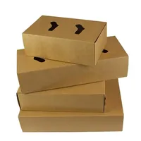 Petite boîte à culottes marron de taille personnalisée boîte à chaussettes boîte en papier kraft pour les entreprises
