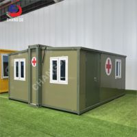 Kit de maison préfabriquée pliable en conteneur modulaire portable de 40 pieds ou 20 pieds avec 2 chambres à coucher