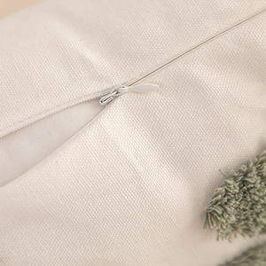 Homey Mood Tufted Pillowcase <b>Rectangle</b> Chenille Leaf Tufts Home Decor <b>Cushion</b> <b>Cover</b> For Bedroom Living Room Sofa - Product Image 3