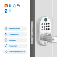 Cerradura Inteligente HUNE para Puerta Exterior, con Huella Dactilar, Anti-robo, Compatible con TTLock y TUYA, Resistente al Frío y a la Luz Solar, para Canadá y México
