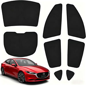 Film teinté amovible sans colle pour vitres latérales de voiture, pré-découpé, réutilisable, contrôle de la chaleur pour Mazda 3 Angke-se-la - Product Image 1